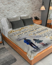 Load image into Gallery viewer, Be Bold And Be Beautiful Dad Gift For Daughter Sherpa Blanket
