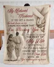 Load image into Gallery viewer, Always In My Heart Hand In Hand Custom Name Gift For Husband Sherpa Blanket
