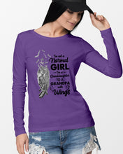 Load image into Gallery viewer, A Granddaughter To A Grandpa With Wings Handheld Gift For Granddaughter Unisex Long Sleeve
