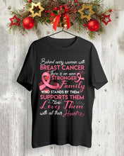 Load image into Gallery viewer, Behind Every Woman With Breast Cancer  Meaningful Gift For Family Guys Tee
