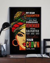 Load image into Gallery viewer, Abuelo  Gift For  Daughter Whenever You Feel Overwhelmed    Custom Design Vertical Poster
