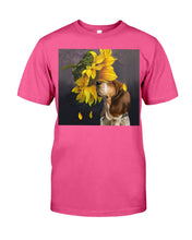 Load image into Gallery viewer, Basset Hound With Sunflower Special Custom Design For Dog Lovers Guys Tee
