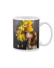 Load image into Gallery viewer, Basset Hound With Sunflower Special Custom Design For Dog Lovers Mug
