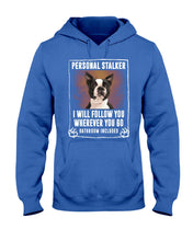 Load image into Gallery viewer, Boston Terrier Personal Stalker St. Patrick's Day Printed Mug Hoodie
