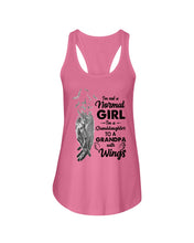Load image into Gallery viewer, A Granddaughter To A Grandpa With Wings Handheld Gift For Granddaughter Ladies Flowy Tank

