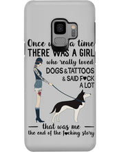 Load image into Gallery viewer, A Girl Really Loved Dogs And Tattoos  Unique Custom Design Phone case
