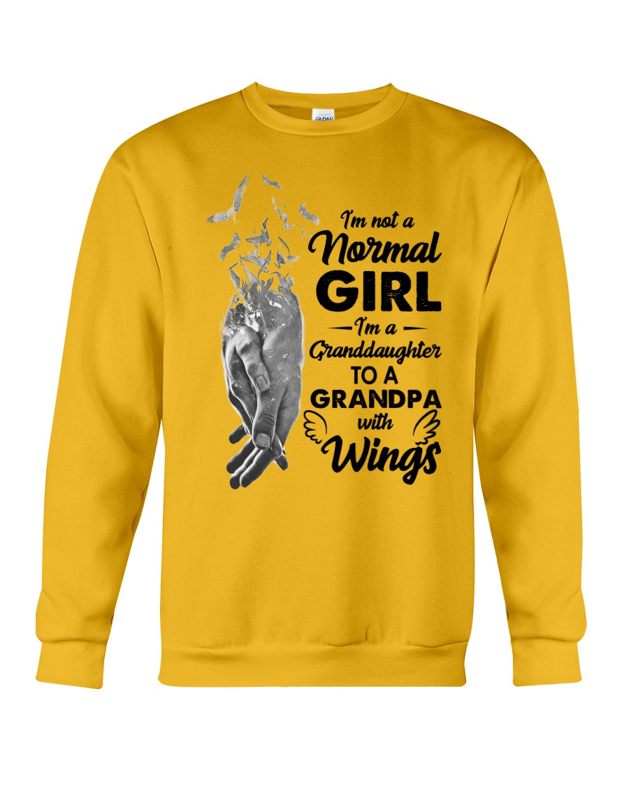 A Granddaughter To A Grandpa With Wings Handheld Gift For Granddaughter Sweatshirt