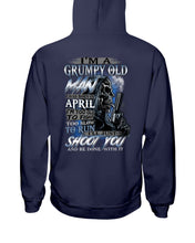 Load image into Gallery viewer, April Grumpy Old Man Will Shoot You Trending For Birthday Gift Hoodie
