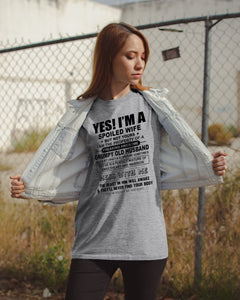 A Spoiled Wife Of An Awesome Grumpy Old Husband Trending Guys Tee