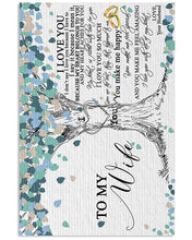 Load image into Gallery viewer, Blue Tree Love You With All You Are Gift For Wife Vertical Poster
