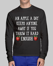 Load image into Gallery viewer, An Apple A Day Keeps Anyone Away Special Custom Design Unisex Long Sleeve
