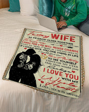 Load image into Gallery viewer, As We Grow Older Together Gift For Wife Fleece Blanket
