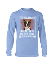 Load image into Gallery viewer, Boston Terrier Personal Stalker St. Patrick's Day Printed Mug Unisex Long Sleeve
