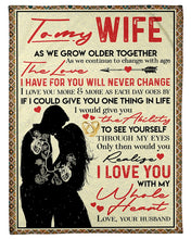 Load image into Gallery viewer, As We Grow Older Together Gift For Wife Fleece Blanket
