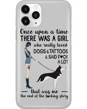 Load image into Gallery viewer, A Girl Really Loved Dogs And Tattoos  Unique Custom Design Phone case
