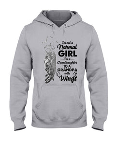 A Granddaughter To A Grandpa With Wings Handheld Gift For Granddaughter Hoodie