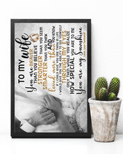 Load image into Gallery viewer, You Are Loved More Than You Know Gift For Wife Vertical Poster
