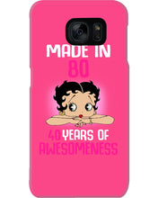 Load image into Gallery viewer, Black Phone Case Made In 80 40 Years In Awesomeness For Friends Phone case
