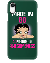 Load image into Gallery viewer, Black Phone Case Made In 80 40 Years In Awesomeness For Friends Phone case
