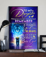 Load image into Gallery viewer, Baby Lion King Dad Gift For Daughter I Am Always With You Vertical Poster
