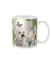 Load image into Gallery viewer, Bichon Frise With Butterflies Simple Custom Design  For Dog Lovers Mug
