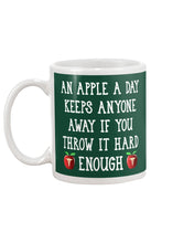 Load image into Gallery viewer, An Apple A Day Keeps Anyone Away Special Custom Design Mug
