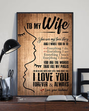 Load image into Gallery viewer, You Are My Love Story Abstract Gift For Wife Vertical Poster

