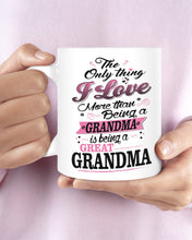 Load image into Gallery viewer, Being A Grandma Is Being A Great Grandma Gift For Family Mug

