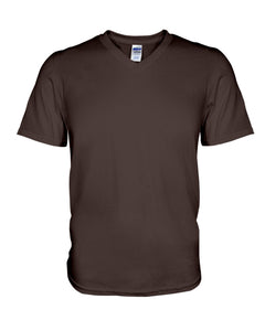 A Grumpy Old Man Was Born In April Will Shoot You For Birthday Gift Guys V-Neck