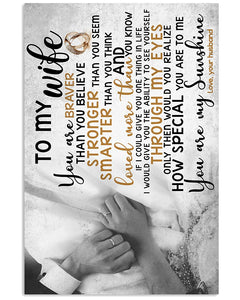 You Are Loved More Than You Know Gift For Wife Vertical Poster