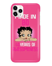 Load image into Gallery viewer, Black Phone Case Made In 80 40 Years In Awesomeness For Friends Phone case

