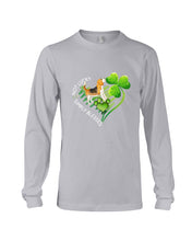 Load image into Gallery viewer, Beagle Not Lucky Simply Blessed Clover Heart St Patrick's Day Gift For Dog Lovers Unisex Long Sleeve
