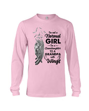 Load image into Gallery viewer, A Granddaughter To A Grandpa With Wings Handheld Gift For Granddaughter Unisex Long Sleeve
