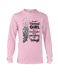 A Granddaughter To A Grandpa With Wings Handheld Gift For Granddaughter Unisex Long Sleeve