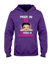 Load image into Gallery viewer, Black Phone Case Made In 80 40 Years In Awesomeness For Friends Hoodie
