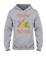 Load image into Gallery viewer, Assuming I'm Just An Old Lady Loves Motorbike For Sport Lovers Hoodie
