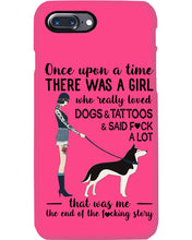 Load image into Gallery viewer, A Girl Really Loved Dogs And Tattoos  Unique Custom Design Phone case
