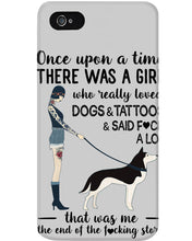 Load image into Gallery viewer, A Girl Really Loved Dogs And Tattoos  Unique Custom Design Phone case
