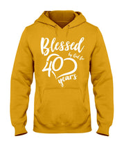 Load image into Gallery viewer, Blessed By God For  40 Years  Special Custom Design Hoodie
