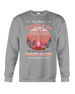 I'm A Proud Daughter In Law Vintage Design Gift For Family Sweatshirt
