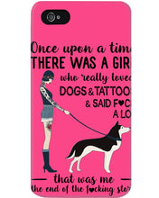 Load image into Gallery viewer, A Girl Really Loved Dogs And Tattoos  Unique Custom Design Phone case
