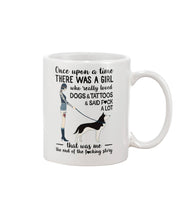 Load image into Gallery viewer, A Girl Really Loved Dogs And Tattoos  Unique Custom Design Mug
