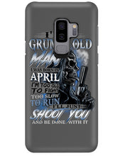 Load image into Gallery viewer, April Grumpy Old Man Will Shoot You Trending For Birthday Gift Phone case
