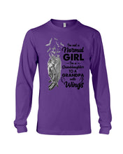 Load image into Gallery viewer, A Granddaughter To A Grandpa With Wings Handheld Gift For Granddaughter Unisex Long Sleeve
