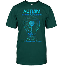 Load image into Gallery viewer, Autism Is Not A Disease It's Borderline Genius Special Custom Design Guys Tee
