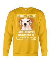 Load image into Gallery viewer, American Bulldog Personal Stalker St. Patrick's Day Printed Mug Sweatshirt
