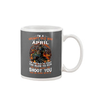 Load image into Gallery viewer, A Grumpy Old Man Was Born In April Will Shoot You For Birthday Gift Mug
