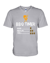 Load image into Gallery viewer, Bbq Timer Rare Medium Well Funny Gift For Friends Guys V-Neck
