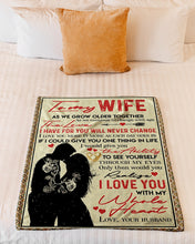 Load image into Gallery viewer, As We Grow Older Together Gift For Wife Fleece Blanket
