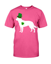 Load image into Gallery viewer, Australian Kelpie Lucky Leprechaun St. Patrick's Day Color Changing Mug Guys Tee
